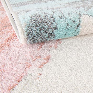 Unique Loom Americana Whimsy Kids Throw or Area Rug