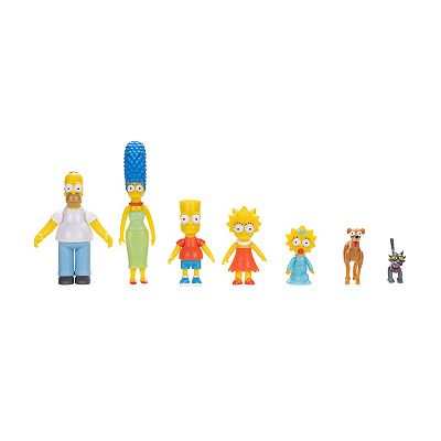The Simpsons Family 7-Piece Figures Multi Pack Set