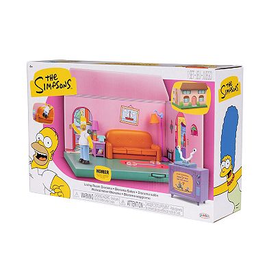 The Simpsons Living Room Diorama with Homer Figure