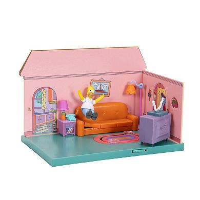 The Simpsons Living Room Diorama with Homer Figure