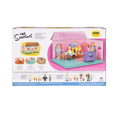 The Simpsons Living Room Diorama with Homer Figure