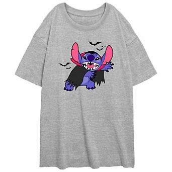 Disney's Lilo & Stitch Vampire Stitch Juniors' Oversized Graphic Tee