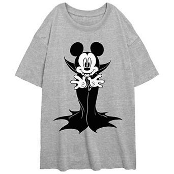 Disney's Mickey Mouse Vampire Juniors' Oversized Graphic Tee