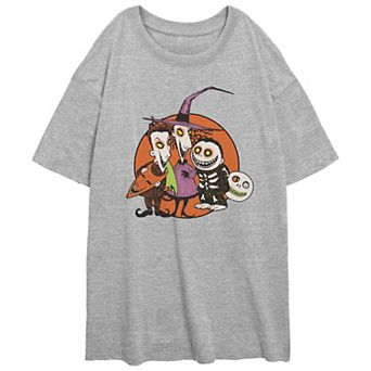 Disney's The Nightmare Before Christmas Troublemakers Juniors' Oversized Graphic Tee