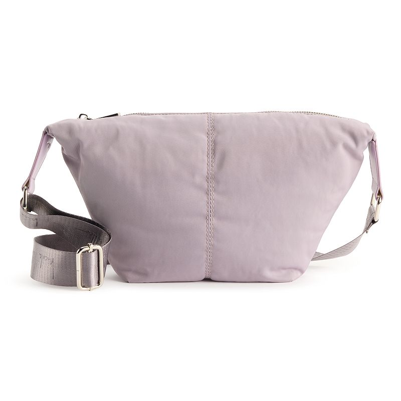 Nicole Miller Structured Sling Bag, Purple