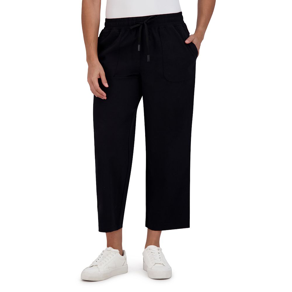 【COSYHARU】Nylon Curve Line Pants 3 Pcs Women's Casual Loose Wide Leg Pant Crossover High