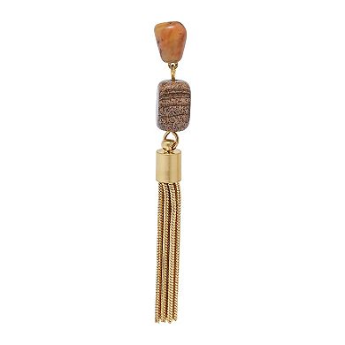 Sonoma Goods For Life Gold Tone Tassel Chain Drop Earrings