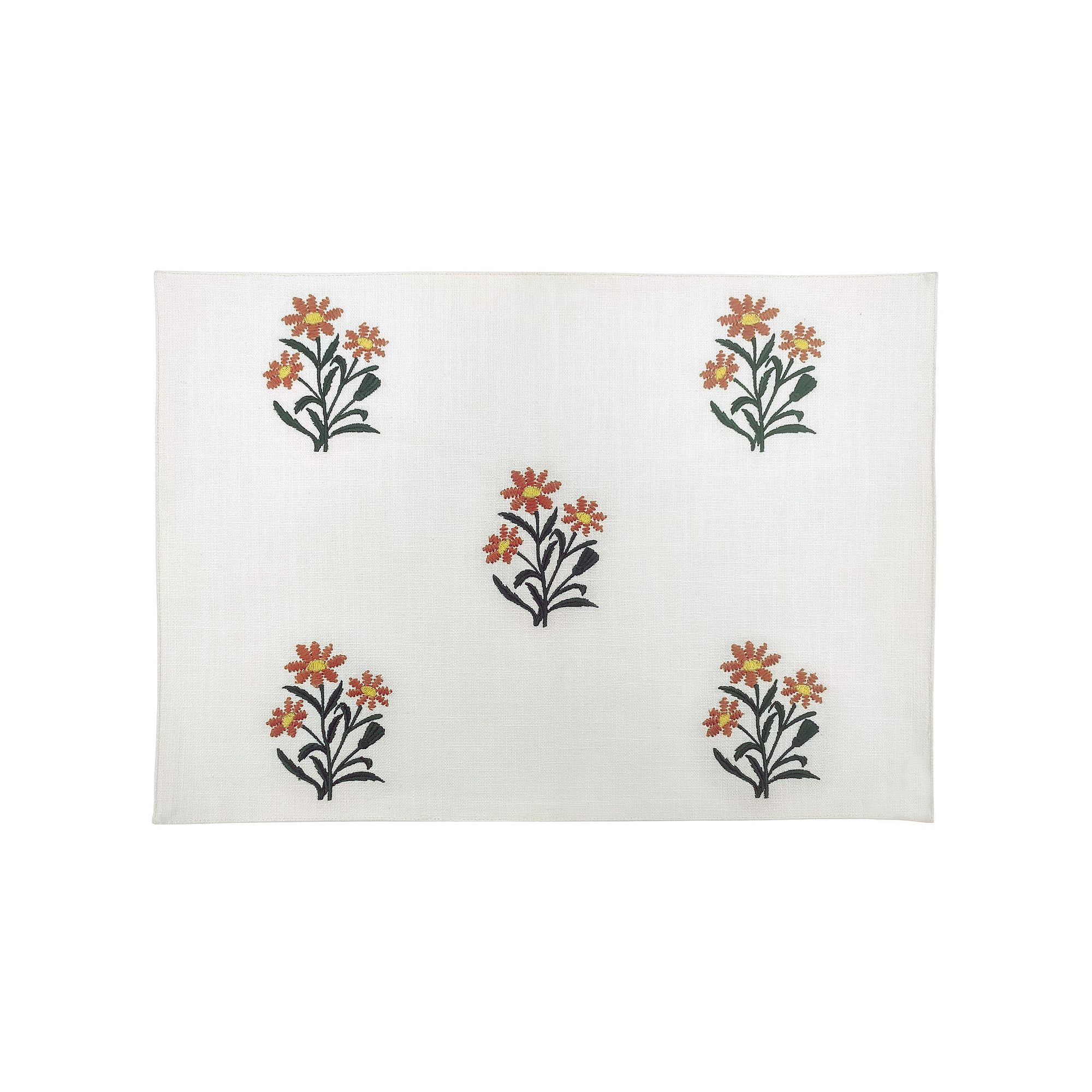 Celebrate Together™ Spring Floral Embroidered Placemat, Yellow