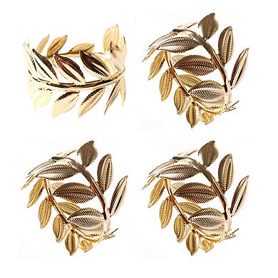 Celebrate Together Spring Leaf Napkin Ring 4-piece Set