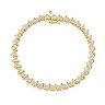 18k Gold-Over-Silver 1/4-ct. T.W. Diamond Bracelet