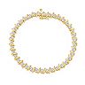 18k Gold-Over-Silver 1/4-ct. T.W. Diamond Bracelet