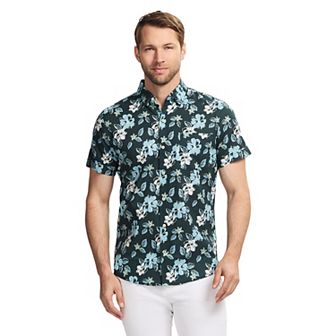 Men's IZOD Dockside Short Sleeve Chambray Shirt