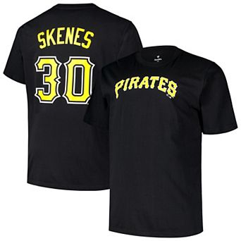 Men's Profile Paul Skenes Black Pittsburgh Pirates Big & Tall Name & Number T-Shirt