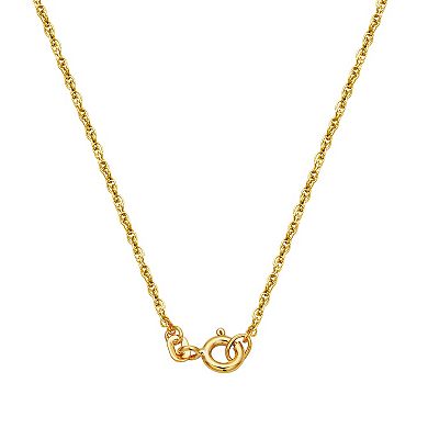 Classic Treasures 18k Gold-Over-Silver 1/4-ct. T.W. Diamond Cross Pendant