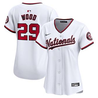 Women's Nike James Wood White Washington Nationals Home Limited Player Jersey