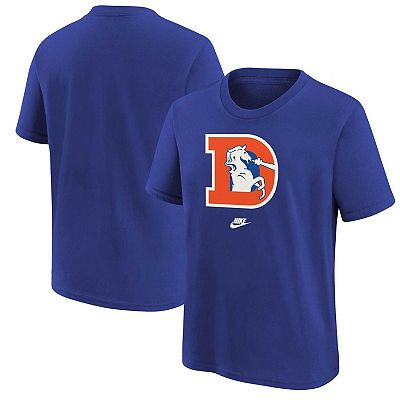 Youth Nike Royal Denver Broncos Rewind Essential T Shirt