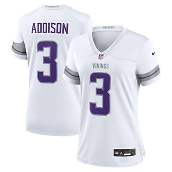 Women's Nike Jordan Addison White Minnesota Vikings Alternate Game Player Jersey