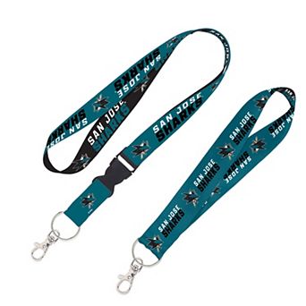 WinCraft San Jose Sharks 2-Pack Lanyard with Detachable Buckle & Key Strap Set