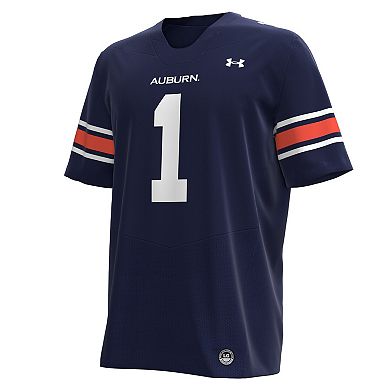 Men's Under Armour #1 Navy Auburn Tigers Replica Football Jersey