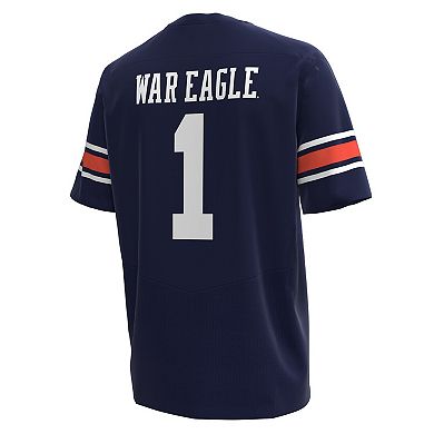 Men's Under Armour #1 Navy Auburn Tigers Replica Football Jersey