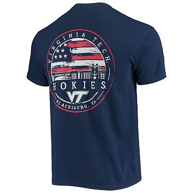 Men's Navy Virginia Tech Hokies Campus Americana T-Shirt