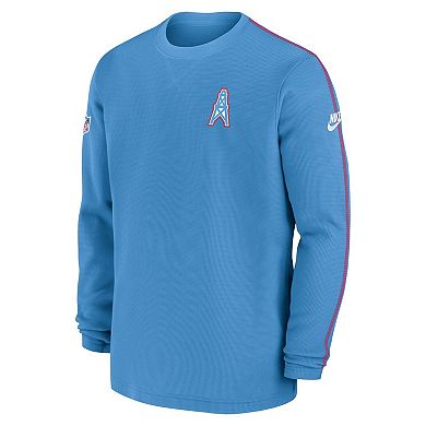 Men's Nike Light Blue Tennessee Titans Oilers Throwback Alternate Logo ...