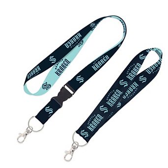 WinCraft Seattle Kraken 2-Pack Lanyard with Detachable Buckle & Key Strap Set