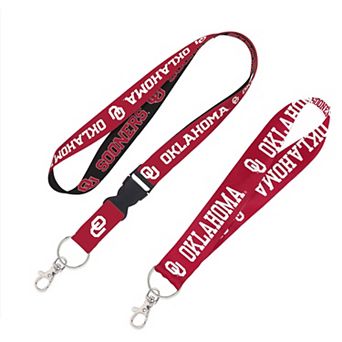 WinCraft Oklahoma Sooners 2-Pack Lanyard with Detachable Buckle & Key Strap Set