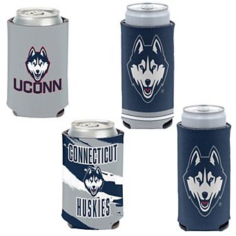 WinCraft UConn Huskies 4-Pack 12oz. Can & Slim Can Cooler Set