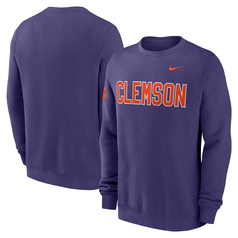 clemson nike purple sweatshirt