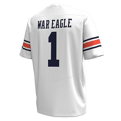 Men's Under Armour #1 White Auburn Tigers Replica Football Jersey