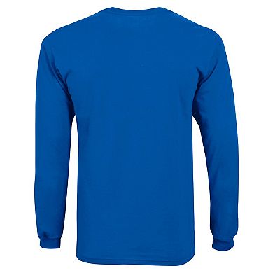 Youth Champion Royal Kansas Jayhawks Arch Over Logo Long Sleeve T-Shirt