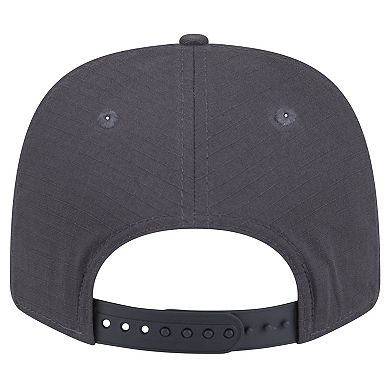 Men's New Era Graphite Miami Heat Team Elevated Patch 9SEVENTY Adjustable Hat