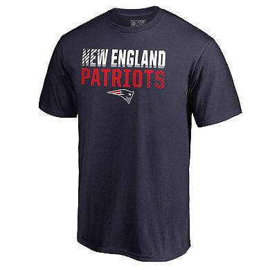 Men's NFL Pro Line Navy New England Patriots Iconic Collection Fade Out T-Shirt