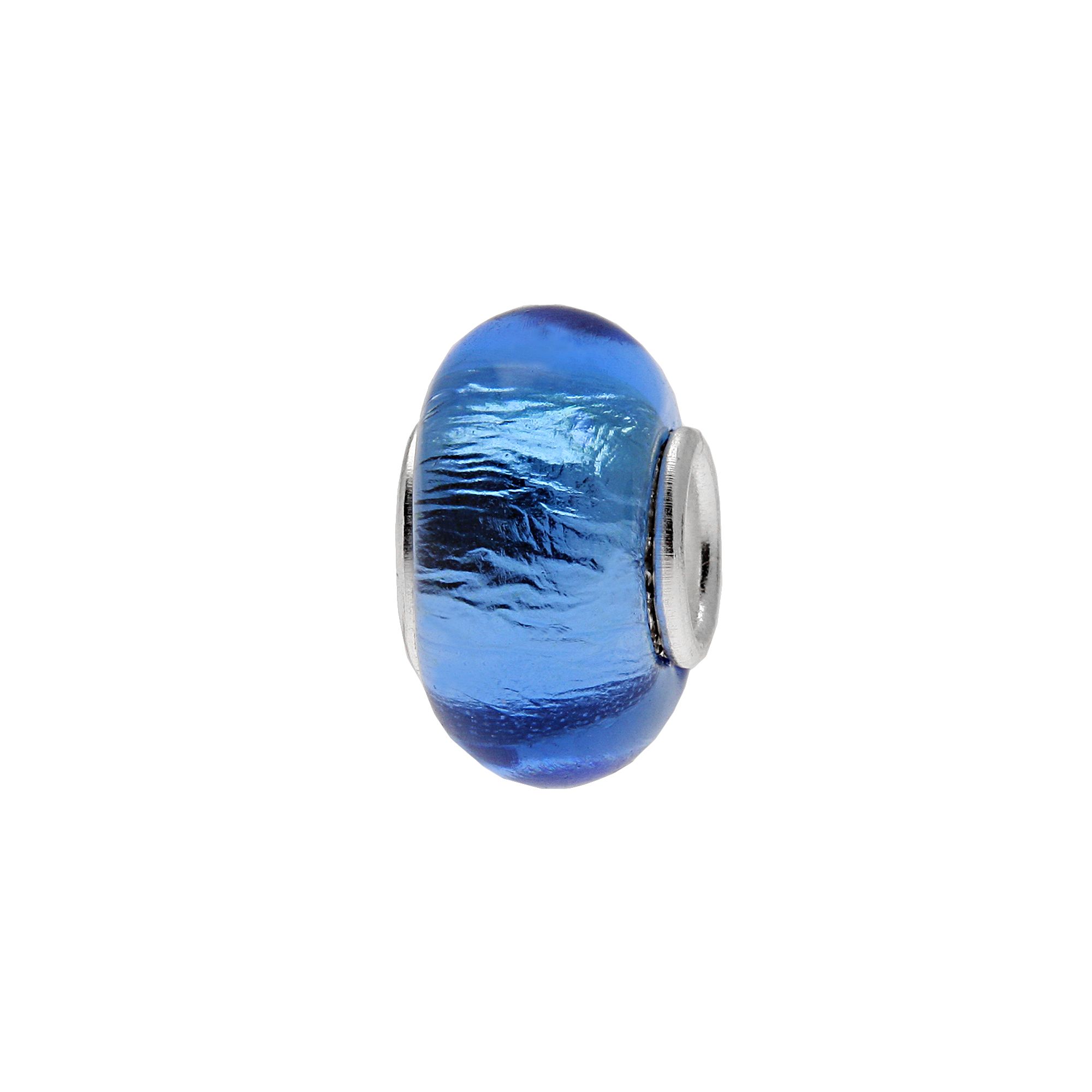 Individuality Beads Sterling Silver Glass Bead, Womens, Blue