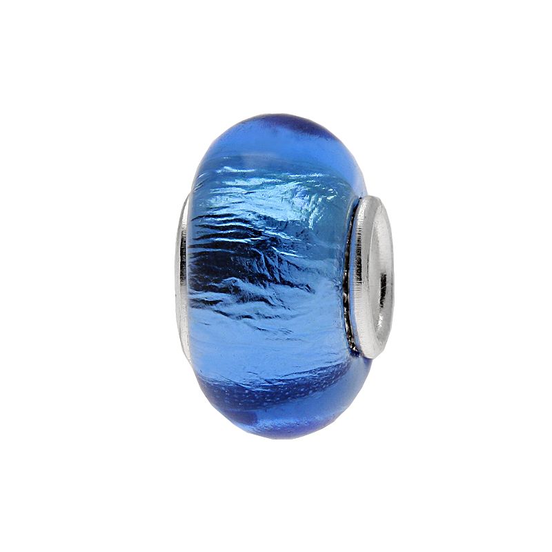 Individuality Beads Sterling Silver Glass Bead, Womens, Blue