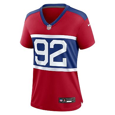 Women's Nike Michael Strahan Century Red New York Giants Alternate Retired Player Game Jersey