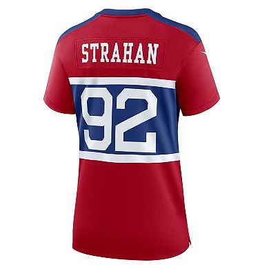 Women's Nike Michael Strahan Century Red New York Giants Alternate Retired Player Game Jersey