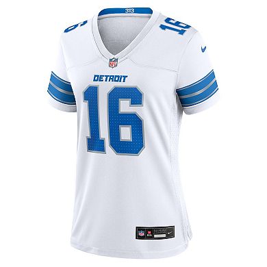 Women's Nike Jared Goff White Detroit Lions Game Jersey