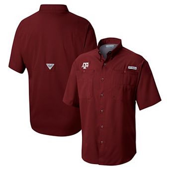 Men's Columbia Maroon Texas A&M Aggies Big & Tall Tamiami Omni-Shade Button-Down Shirt