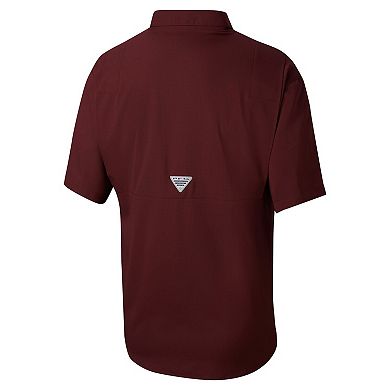 Men's Columbia Maroon Texas A&M Aggies Big & Tall Tamiami Omni-Shade Button-Down Shirt