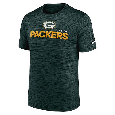 Men's Nike Green Green Bay Packers Blitz Velocity Modern Performance T-Shirt