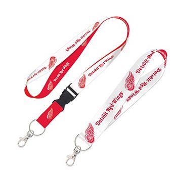 WinCraft Detroit Red Wings 2-Pack Lanyard with Detachable Buckle & Key Strap Set