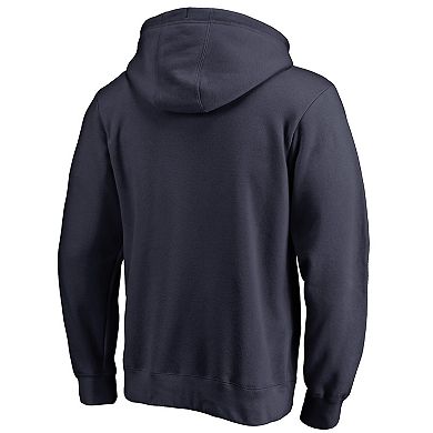 Men's NFL Pro Line Navy New England Patriots Iconic Collection Fade Out Pullover Hoodie