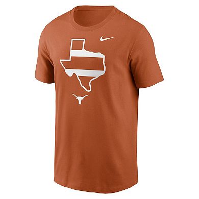 Men's Nike Texas Orange Texas Longhorns Campus State Shape T-Shirt