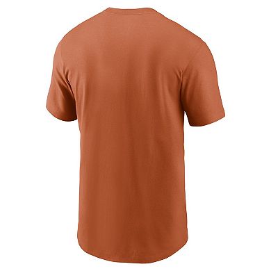 Men's Nike Texas Orange Texas Longhorns Campus State Shape T-Shirt