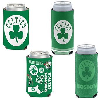 WinCraft Boston Celtics 4-Pack 12oz. Can & Slim Can Cooler Set