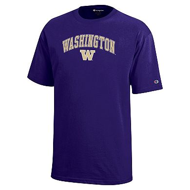Youth Champion Purple Washington Huskies Arch Over Logo T-Shirt
