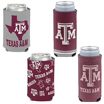WinCraft Texas A&M Aggies 4-Pack 12oz. Can & Slim Can Cooler Set