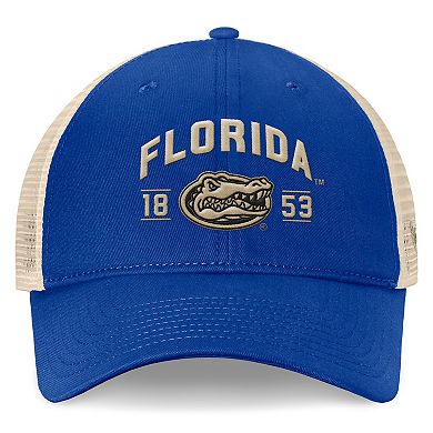 Men's Top of the World Royal Florida Gators Heritage Waylon Trucker Adjustable Hat